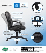Boss Mid Back LeatherPlus Chair, B7306